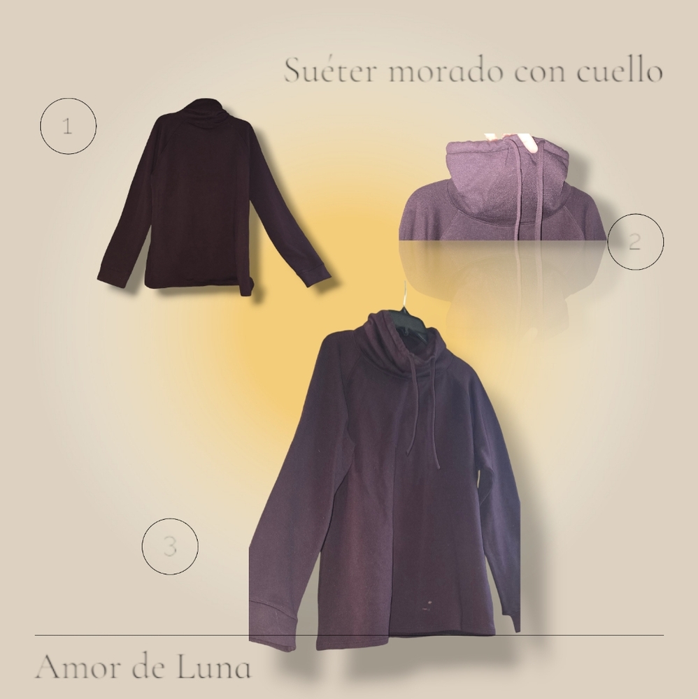 Suéter con cuello de mujer- Sueter with a woman's neck.